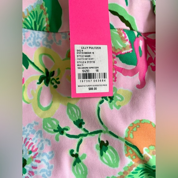 NWT Lilly Pulitzer Colette Knit Skort MULTI
VIA AMORE SPRITZER Size 16 Pink - Picture 4 of 7